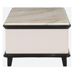 Mesa de Centro de Madera y Hierro Estilo Romano, Diseño Moderno, Hecha a Mano, Ecológica, Duradera, Fácil de Limpiar, Ligera, con Cajón de Almacenamiento - Product Image 4