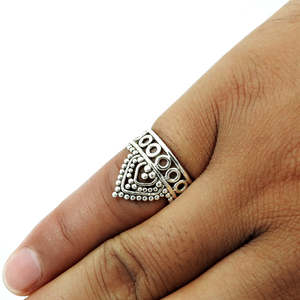 Vintage Design 925 Sterling Silver <b>Ring</b> For Women Handmade Bohemian Jewelry Perfect For Wedding And Engagement Or Gift For Lover - Product Image 2
