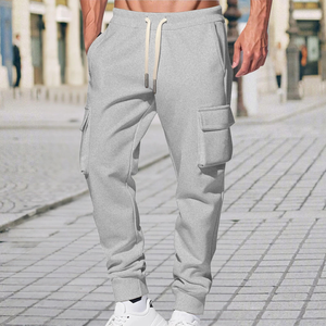 Pantalones Cargo de Algodón Personalizados con Múltiples Bolsillos para Hombre, Estilo Streetwear, Oversize, Rectos - Product Image 5