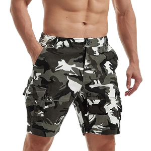 Pantalones Cortos Deportivos Casuales para Hombre, de Cintura Alta, Resistentes al Viento, de Lona, Material Personalizado, Holgados, Sólidos, Hasta la Rodilla, para Verano - Product Image 1