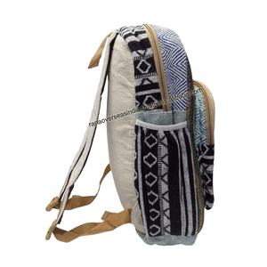 Mochila Hamsa con estampado de mano y múltiples bolsillos para ordenador portátil, viajes y escuela - Product Image 2