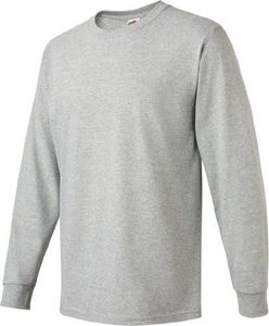 T-shirt à manches longues pour homme, respirant, mélange de coton, col rond, couleur unie, logo personnalisé, vêtement décontracté - Product Image 2