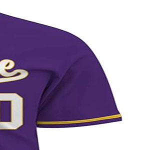 Maillot de baseball OEM personnalisé avec sublimation, broderie, motif, logo, nom, 100% polyester, uniforme d'équipe de baseball, t-shirt - Product Image 6