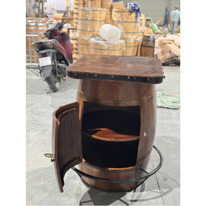 [DISPONIBLE] |   Mini fût en bois de chêne en gros pour vieillissement du vin, stockage de spiritueux, décoration de bar à domicile, cadeau, Vietnam - Product Image 1