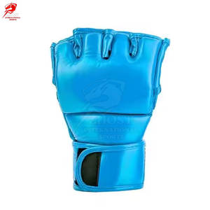 Guantes Profesionales de Cuero para MMA, para Entrenamiento de Grappling, Palma Abierta, Acolchado de Alta Densidad, Equipo de Boxeo - Product Image 2