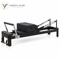 Reformer Pilates en aluminium de haute qualité avec cadre en alliage et 6 ressorts à câble, équipement de Pilates de qualité commerciale pour studio de boutique