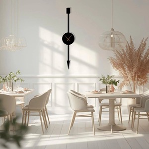 Horloge murale moderne à flèche longue pour grands espaces et salons, ajoute une touche décorative élégante et remarquable, vente en gros depuis l'Inde - Product Image 6