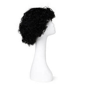 HairOriginals Indian Remy Human Hair Natural Color Dark Brown Curly <b>Bob</b> <b>Wig</b> | Short Curly Non-Lace <b>Wig</b> 130% Density - Product Image 5