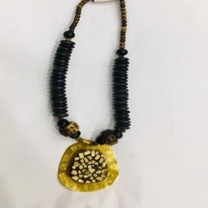 Collar de resina, collar colorido, collar con diseño impreso, collar de arte en resina, collar de joyería hecho a mano, Time 2 Decor - Product Image 1