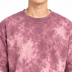 Camiseta Tie Dye para Hombre, 100% Algodón, Cuello Redondo, Manga Corta, Bordado en la Espalda, Camiseta de Moda para Uso Diario, Proveedores Mayoristas Personalizados - Product Image 4