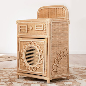 Juguete de lavadora de madera para niños, juguetes de lavandería de alta calidad, ecológicos, de ratán, para juego de roles. - Product Image 1