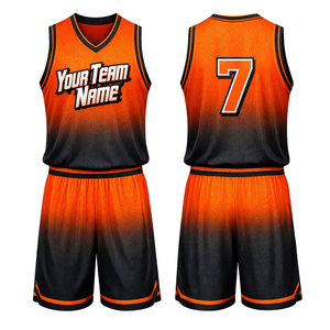 Conjunto de Uniforme de Baloncesto de Alta Calidad, Personalizado, con Nombre/Sponsor/Número, Reversible, Sublimado, de Secado Rápido - Product Image 4