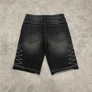 Fournisseur de shorts en jean, usine de shorts en jean, vente en gros de shorts en jean, shorts en jean en vrac, gallery of illusions, jorts Y2K avec strass - Product Image 6