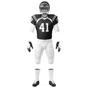 Uniformes Personalizados de Fútbol Americano para Equipos, Tallas Grandes para Adultos, Manga Corta, 100% Poliéster, Impresión Sublimada, Corte Atlético, Proveedor al por Mayor - Product Image 4