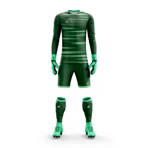 足球球衣升华守门员制服套装足球球衣短裤守门员手套3D刺绣