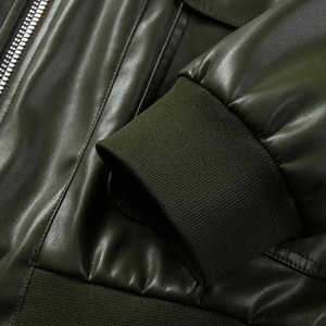 High Quality Plus Size <b>Men's</b> <b>Leather</b> <b>Jackets</b> Breathable With Custom Logo Printing and Different Colors Wholesale <b>jacket</b> for <b>mens</b> - Product Image 4