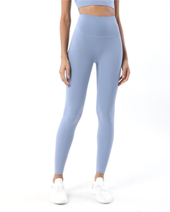 Leggings de sport taille haute sans couture pour femmes, vente en gros, pantalons de yoga unis en spandex pour femmes, leggings de sport taille haute - Product Image 5