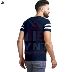 ผู้ผลิตเสื้อยืดออกกำลังกายแขนสั้นผู้ชายแบบสวม ยืดหยุ่นได้ ผลิตแบบ OEM รับผลิตเสื้อผ้ากีฬา - Product Image 2