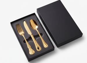 Luxury Design Gold Cutlery Set Elegant Ornate Handles Flatware <b>For</b> Wedding Dining Table Party Kitchen Hotel And Tableware - Product Image 4