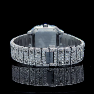 Reloj Cronógrafo Hip Hop para Hombre con Incrustaciones de Diamantes Moissanite, con Acero Inoxidable y Claridad VVS - Product Image 5