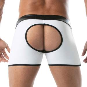 Jupe pour homme style fétiche, aspect cuir noir, coupe ajustée, tenue de club, jupe sexy pour soirée - Product Image 3