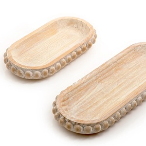Bandeja de Madera para Servir, Hecha a Mano, Decorativa, para Servir y Almacenar Alimentos en el Hogar, Venta al Por Mayor - Product Image 3