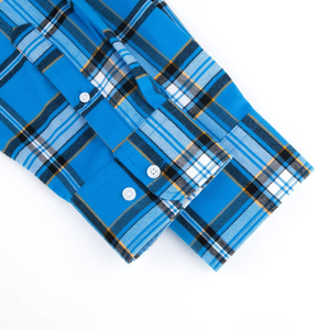 Camisa de Manga Larga Personalizada para Hombre, Chaqueta Transpirable con Botones y Solapa, Estampado Tribal Étnico Azteca, Franela Teñida con Hilo de Velour - Product Image 3