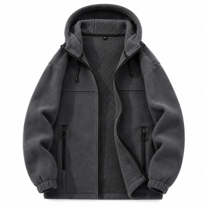 New Arrival Men's Winter Hooded Breathable Windproof <b>Waterproof</b> <b>Padded</b> Warm Sporty Two-Piece Jacket Suit Comfortable Sportswear - Product Image 3