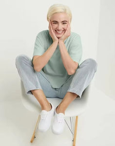 Women’s Street Style <b>Acid</b> Wash T-Shirt Street Wear Cropped T Shirt Women Slim Fit Plus Size <b>Acid</b> Wash <b>Drop</b> Shoulder OEM Service - Product Image 2