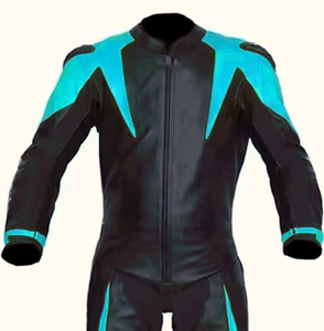 Combinaisons de moto de course GOATSY de haute qualité, fabriquées sur mesure en cuir véritable, respirantes, unisexes, manches longues - Product Image 4