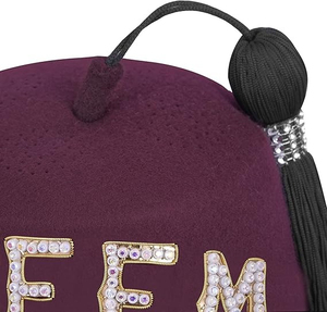 Fez Shriner durable en feutre de haute qualité avec broderie décorative, ajustement confortable, idéal pour les occasions formelles - Product Image 2