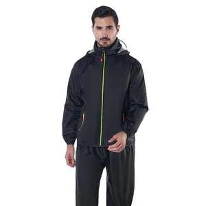 Men's Hooded Waterproof Rain <b>Jacket</b> Regular Fit Solid Color Casual Outdoor Wear Yellow Polyester Woven Spring Style - Product Image 3