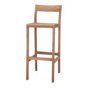 Industrial Style Teak Wood Bar Chair Counter <b>Stool</b> for Cafe Restaurant Bar Furniture Durable Solid Wood Manufacturer - Product Image 1