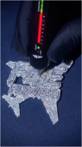 Collar de Joyería Hip Hop Personalizado de Alta Calidad en Plata 925 con Moissanita de Corte Brillante, Colgante de Moda Chapado en Oro - Product Image 2