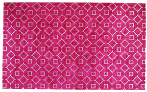 Handmade Anti-Rust Recycled Cotton Art Craft Gift <b>Wrapping</b> <b>Paper</b> Sheet Metallic Silver Pink Batik Print Screen Printed Photo - Product Image 2