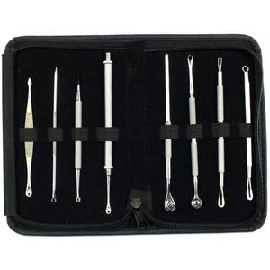 Wholesale Professional Precision <b>Blackhead</b> <b>Remover</b> <b>Tool</b> Stainless Steel Acne Treatment Pimple Extractor Comedone Removal Kit - Product Image 5