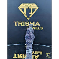Pendentif Labubu Iced Out en Moissanite, Bijou Hip Hop de Luxe Certifié GIA, Éclatant et Tendance, Trisha Jewels, Cadeau