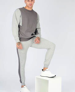 Conjunto de chándal de algodón transpirable para hombre de alta calidad con bordado personalizado a granel - Product Image 5