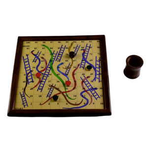 Juego de Mesa Ludo de Madera Hecho a Mano con Caja de Almacenamiento, Juego de Mesa Familiar Clásico |   Ludo de Madera Ecológico para Niños y Adultos - Product Image 6