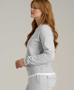 เสื้อสเวตเชิ้ตผู้หญิงคุณภาพดี คอกลม สไตล์วินเทจ มีซับใน สำหรับฤดูหนาว พิมพ์ลายแบบรีดร้อน ผ้าฝ้ายฟลีซ ระบายอากาศได้ดี ไซส์ XXL - Product Image 3