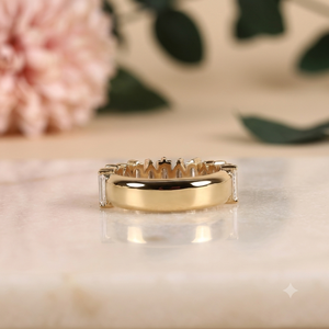925 Sterling <b>Silver</b> <b>Emerald</b> Cut Marquise Moissanite Engagement <b>Ring</b> 18K Gold Plated Romantic Geometric Anniversary <b>Ring</b> for - Product Image 3