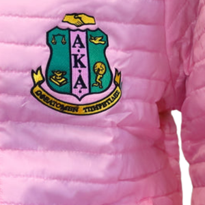 Reversible <b>Jacket</b> Pink and Green Women Two Sided Outerwear Casual <b>Lightweight</b> Sorority Inspired Coat Stylish Custom <b>Ladies</b> - Product Image 2