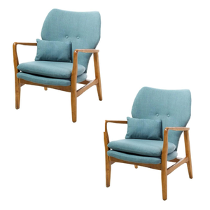 Sillón de Madera de Teca de Primera Calidad con Asiento Ecológico y Cómodo para Sala de Estar - Product Image 5