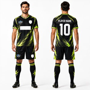 Uniforme de Fútbol Moderno al por Mayor, Malla de Poliéster Premium, Ventilación, Secado Rápido, Elástico, Transpirable, Rendimiento Profesional - Product Image 2