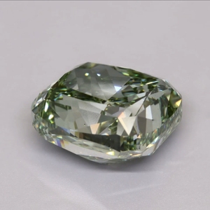 3.00 CARAT <b>CUSHION</b> FANCY VIVID GREEN <b>COLOUR</b> IGI CERTIFIED LAB GROWN DIAMOND FOR JEWELERY MAKING - Product Image 3