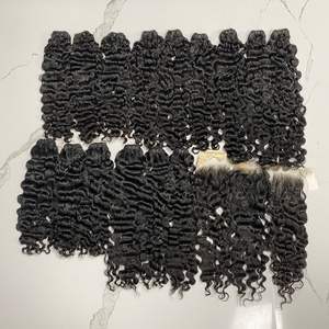 RIZADO RAW TRAMA PELO VIETNAMÉS CABELLO Virgen Cabello humano RIZADO TEXTURAS para MUJERES NEGRAS - Product Image 6