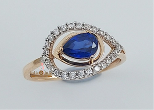 Anillo de Oro Brillante de 22 Quilates Hecho a Mano de Lujo para Mujer, Diseñado para Bodas, Compromisos, Eventos Festivos y Ocasiones Especiales - Product Image 3