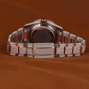 Reloj Vvs Moissanite para Hombre, Estilo Hip Hop, con Diamantes Incrustados, Pasa el Test de Diamantes, Relojes Mecánicos Automáticos de Moissanite - Product Image 3