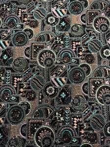 Tela de encaje bordado a máquina indio, ecológica, de poliéster y rayón con lentejuelas para uso en textiles del hogar y carpas - Venta al por mayor - Product Image 3