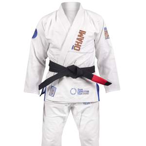 Kimono Ligero de Taekwondo y Jiu Jitsu, Color Liso, con Logotipo Personalizado, Uniforme de Artes Marciales BJJ Gi, 100% Algodón - Product Image 1